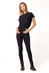 Meow High-Waisted Skinny In Black Pencil