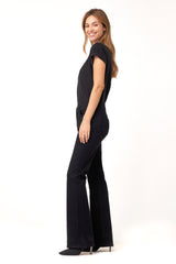 Belen High-Waisted Bootcut In Black Pencil