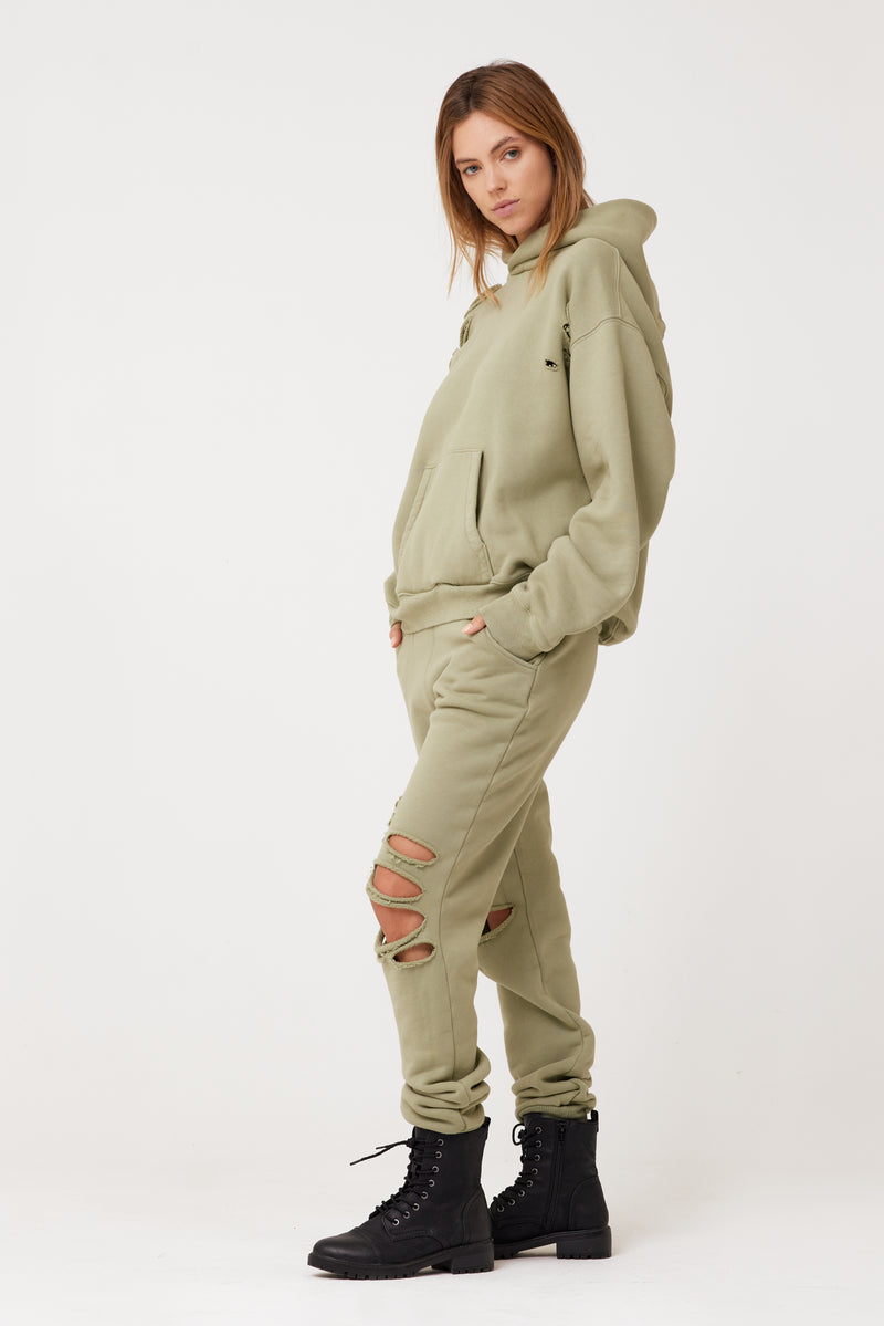 Kylee Jogger in Olive Jungle