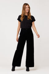 Lorna Wide Leg In Black Ruby