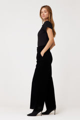 Lorna Wide Leg In Black Ruby