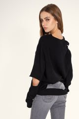 Manon Vintage Pullover In Black Studio 54