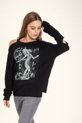 Manon Vintage Pullover In Black Studio 54