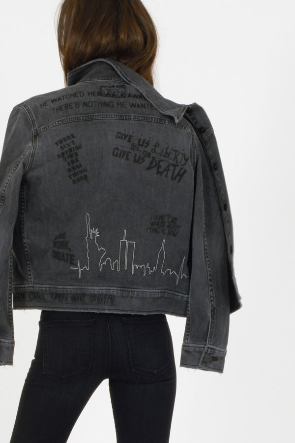 Marianna Jacket In Writing On The Blackboard