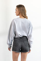 Maeve Sweatshirt In Grey Goose