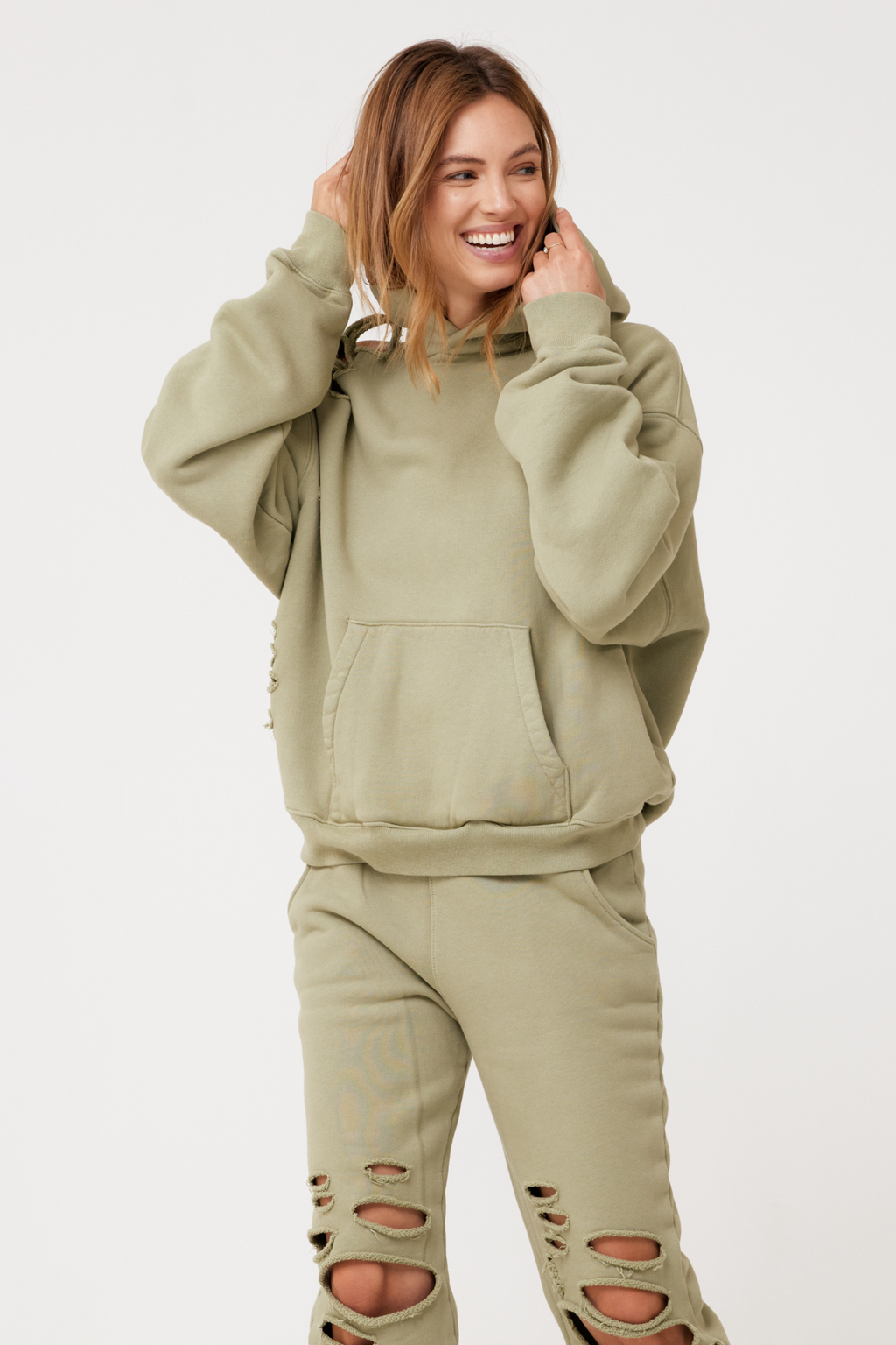 Kenzie Hoodie in Olive Jungle – Siwy